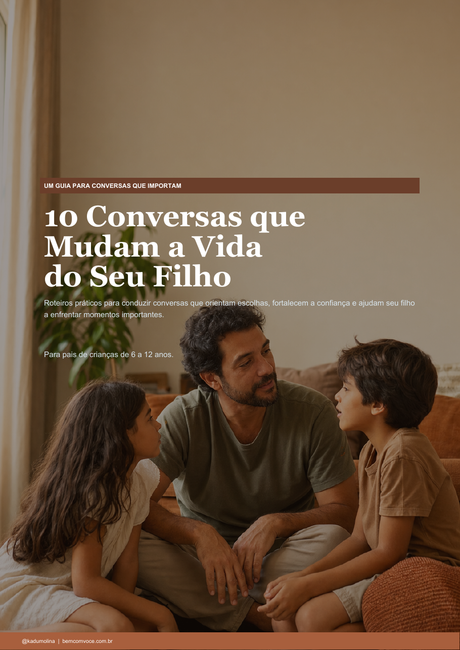 Capa do manual 10 Conversas que Mudam a Vida do Seu Filho